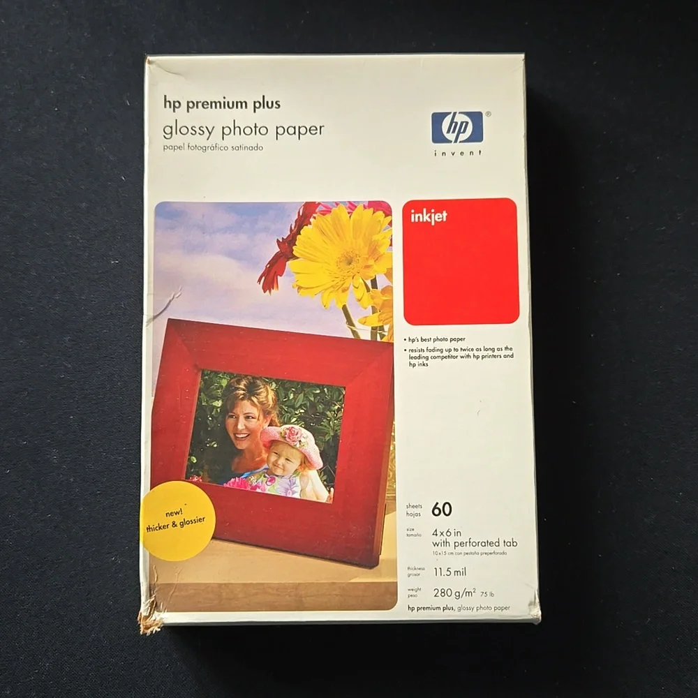 Hp premium plus glossy photo paper